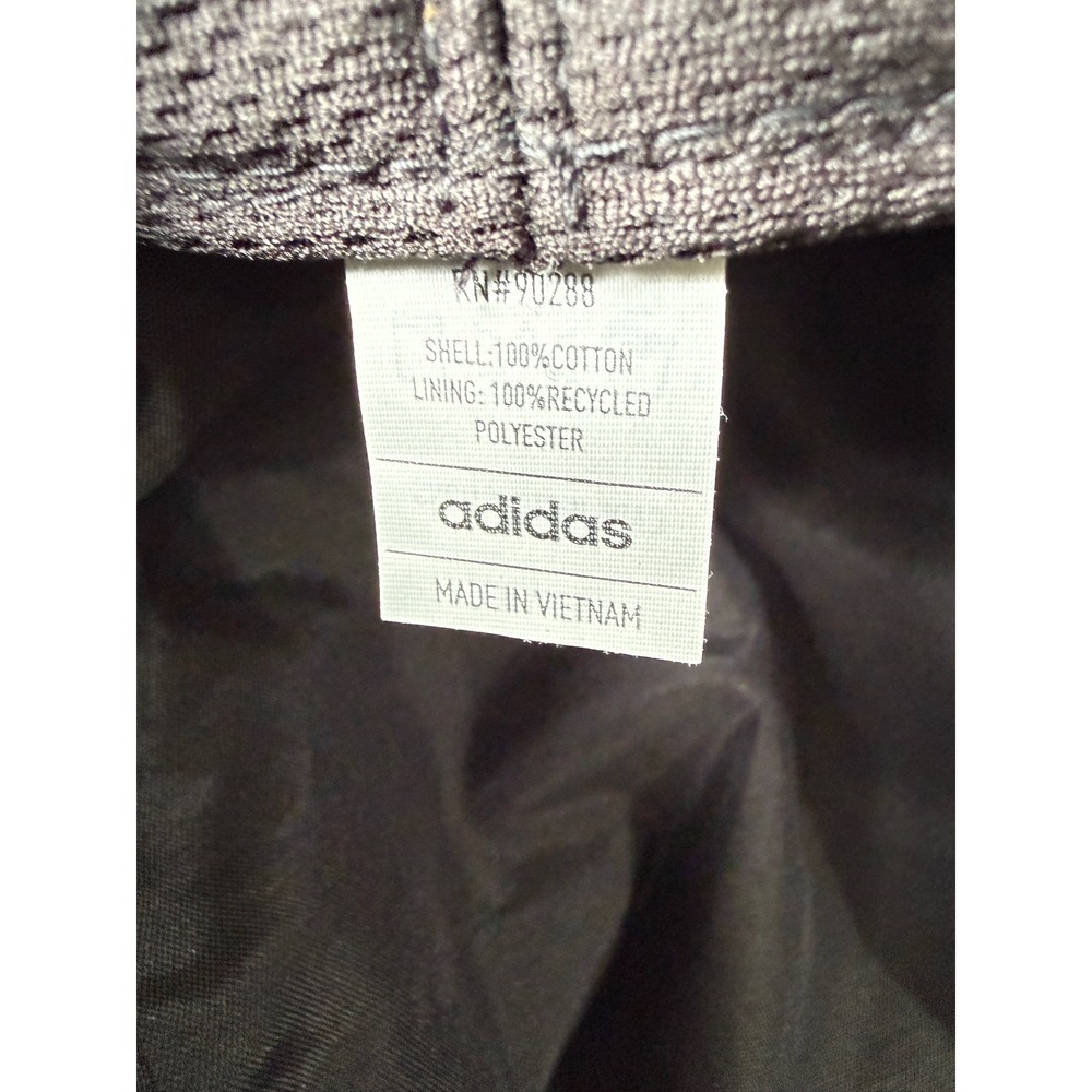 Adidas‎ Mens Black Bucket Hat Logo Tape Cotton Sun Cap RN 90288 beach vacation - Picture 5 of 6